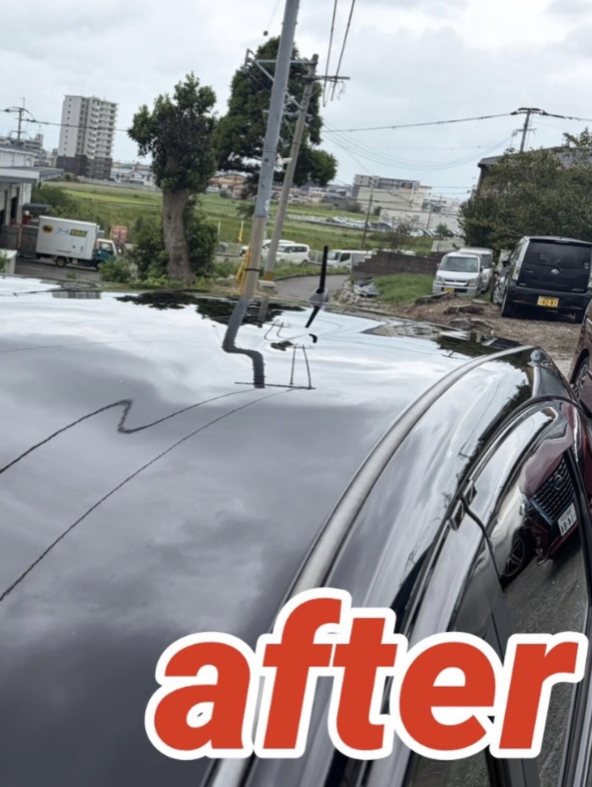 磨き中🚗🧼✨